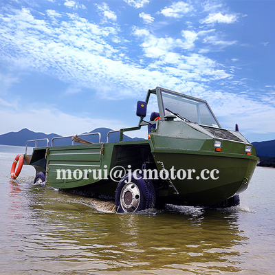 Προσαρμοσμένο όχημα αμφίβιο εκτός δρόμου 4WD 1000kg / 10 άτομα χωρητικότητα Υβριδικές και βενζινικές εκδόσεις για ξηρά και νερό