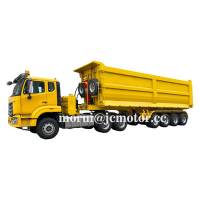 Βόρειο φορτηγό Dongfeng 6X4 Τρακτέρ 100 τόνων Πυροβολητής ημιφορτηγό Ορυχεία 50Cbm