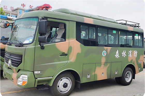 Diesel 170HP Power Custom Off Road Military Vehicles 4x4 Bus 6m Body 17 καθίσματα