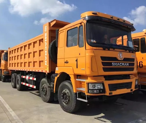 Βαρέων καθηκόντων Tippers diesel εκπομπής 380hp 10MT φορτηγών απορρίψεων Shacman F3000 8x4 ευρο- 2 υδραυλική αναστολή του αμαξιού