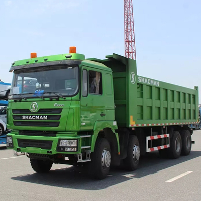 Βαρέων καθηκόντων Tippers diesel εκπομπής 380hp 10MT φορτηγών απορρίψεων Shacman F3000 8x4 ευρο- 2 υδραυλική αναστολή του αμαξιού